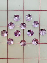Rhinestones - 10mm Czech "Bright-Cut" Tanzanite Rivoli (Round) Sew-On Per Dozen
